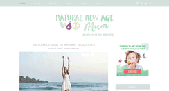 Desktop Screenshot of naturalnewagemum.com