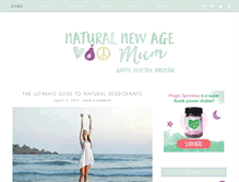 Tablet Screenshot of naturalnewagemum.com